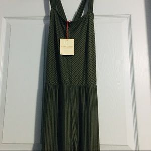 Rolla Coster Romper Dark Green Striped Large